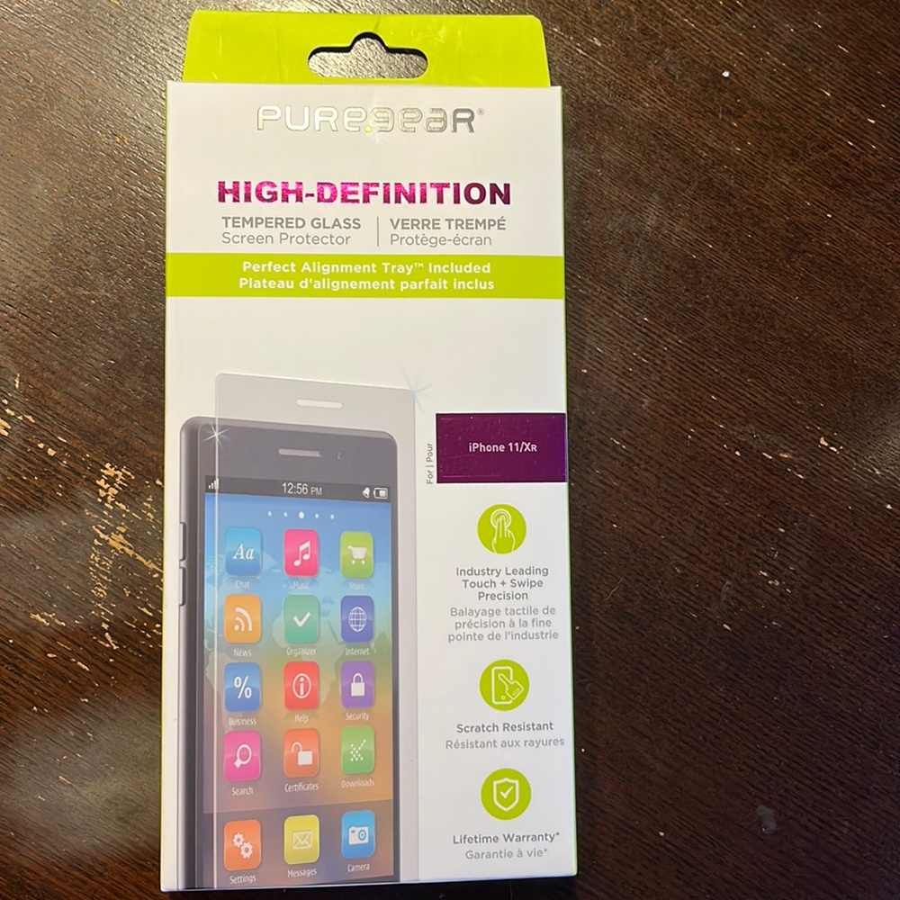 PureGear High-Definition Tempered Glass Screen Protector for iPhone 11/XR
